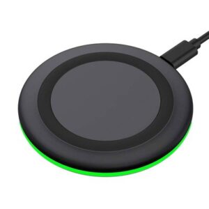 Vrbgify 10W Wireless Fast Charging Pad Compatible with iPhone 8/X-16 Pro Max AirPods Pro 2 and Samsung Galaxy S20/S21/S22