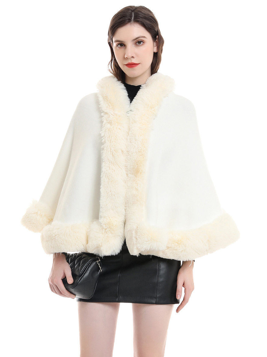 Wedding Cape Faux Fur Shawl Bridal Winter Outerwear