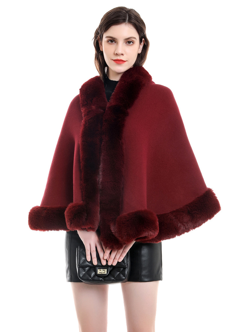 Wedding Cape Faux Fur Shawl Bridal Winter Outerwear
