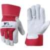 Wells Lamont Men’s Leather Work Gloves with Safety Cuff