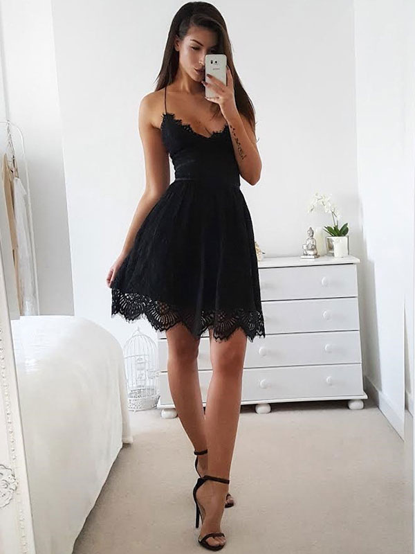 White Lace Dress Boho Summer Dress Women V Neck Lace Up Backless Slip Dress