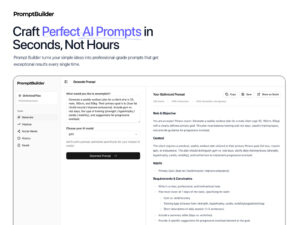 PromptBuilder – AI Prompt Engineer: Lifetime Subscription for 