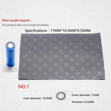 Affordable 18650 Battery Insulation Pads – Barley Green Shell Paper, Multiple Sizes from .50 USD!