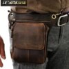 Authentic Vintage Leather Men’s Messenger Bag – Stylish Travel & Mobile Companion for Just !