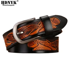 Upgrade Your Style with the 2019 Hot Luxury Men’s Genuine Leather Eagle Belt – Iconic Designer Waist Strap for Just .98!