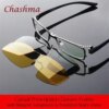 Stylish Day & Night Polarized Prescription Glasses for Men – Includes 2 Clip-On Lenses for Just ! Stylish Day & Night Polarized Prescription Glasses for Men – Includes 2 Clip-On Lenses for Just !
