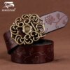 DINISITON women genuine leather belt  women's jeans belts luxury vintage high quality female belts woman cowskin strap Cinto .13 USD