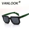 Stylish Points Deal With It Sunglasses – Trendy Mosaic Design for Women & Men | Glossy Black, Matte Black & Tea Frames at Just .55!