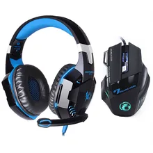 Ultimate Gaming Combo: EACH G2000 Dazzle Lights HiFi Pro Headset + 7-Button 5500 DPI Professional Gaming Mouse – Only $32.39!