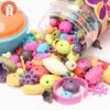 Create Fun & Colorful DIY Bracelets with Lovely Too 370pcs Cordless Candy Beads – Perfect Kids’ Toy & Personalized Puzzle for Just .07! Create Fun & Colorful DIY Bracelets with Lovely Too 370pcs Cordless Candy Beads – Perfect Kids’ Toy & Personalized Puzzle for Just .07!