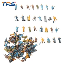 Build Your Miniature World: Teraysun 25pcs 1:87 Architectural Model Railway Workers with Ladders – Only .20!