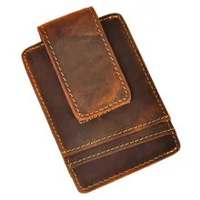 Discover the Vintage Charm: Top-Quality Genuine Leather Slim Credit Card & Cash Holder Wallet – Stylish, Handy, and Affordable at .45!