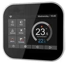 Smart WiFi Color Touchscreen Thermostat for Water Heating & Boilers – Multilingual (English/Polish/Czech/Italian/Spanish) Control via Android & iOS – Only !