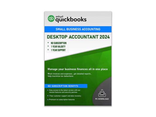 Intuit QuickBooks Desktop Accountant 2024 (1 User) for Windows: 1-Year Subscription for 9