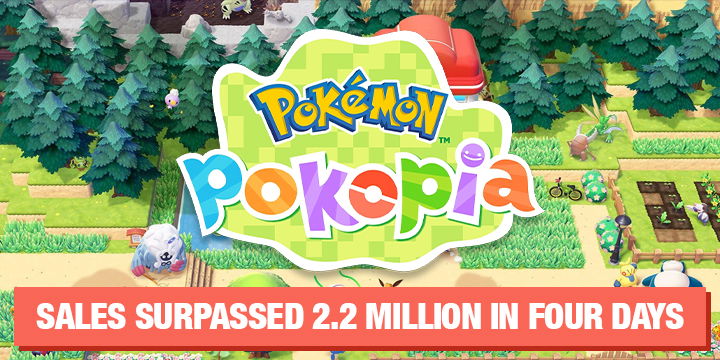 Pokemon Pokopia Sales Surpassed 2.2 Million in Four Days