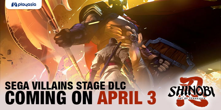SHINOBI: Art of Vengeance SEGA Villains Stage DLC Coming on April 3