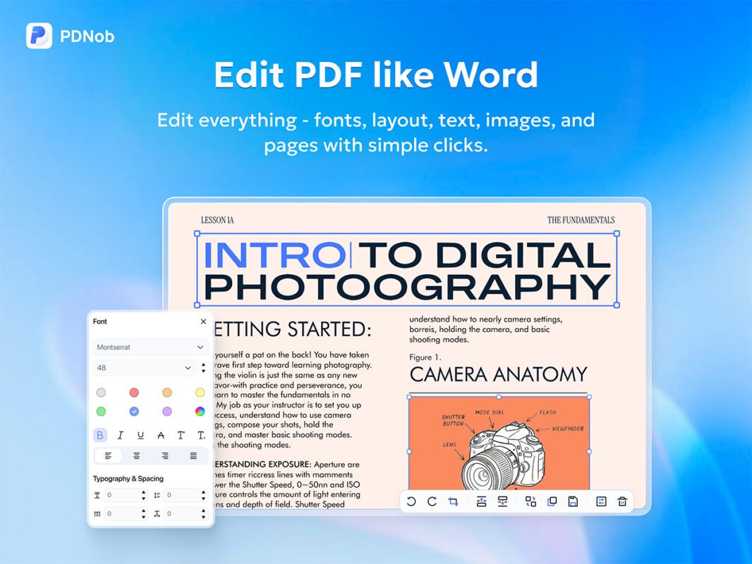 PDNob Pro PDF Editor: Lifetime Subscription for 