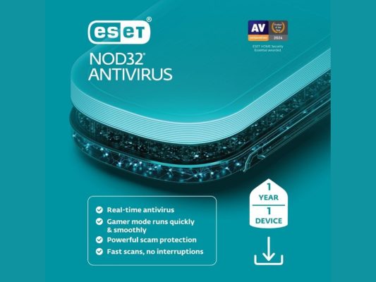 ESET NOD32 Antivirus for Windows (1-Year) for 