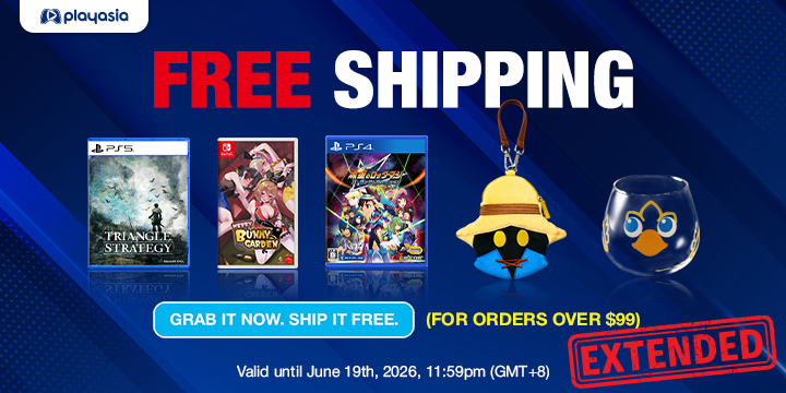 Extended! Free Worldwide Shipping at Playasia Until June 19! Extended! Free Worldwide Shipping at Playasia Until June 19!