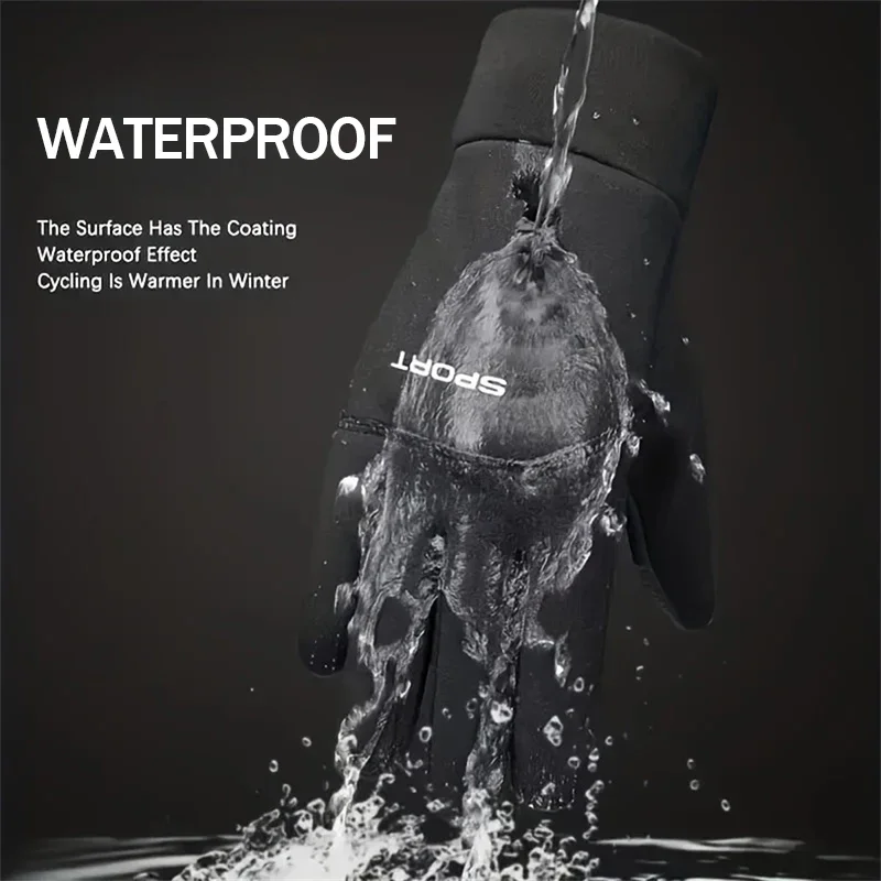 Winter Warm Touchscreen Gloves - Windproof, Cold-Proof Cycling & Skiing Gloves for Men & Women - Image 4