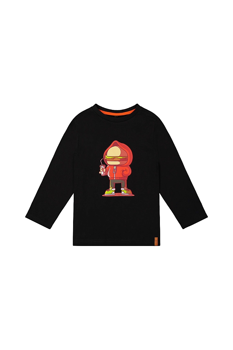Deux par Deux Boys' Organic Cotton Crew Neck Street Graphic Long Sleeve T-Shirt - Little Kid