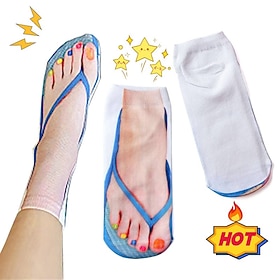 Funny And Weird Socks For Men And Women Featuring 3d Flip Flop Designs Quirky Printed Socks Perfect For Gifts Novelty Wear And Direct Factory Wholesale Trendy