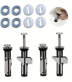 4pcs Heavy Duty Toilet Seat Fastener Bolt Kit