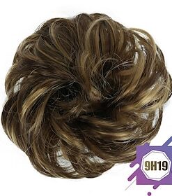 factory wholesale foreign trade supply fluffy hair ring wig ball head head rope chemical fiber hair ring wig hair ring