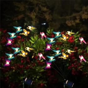Solar Garden Lights Butterfly Garden Decor Landscape Solar Butterflies Swaying Lights Dance in Wind Stakes Yard Patio Lawn