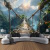 Nature Landscape Sky Ladder Hanging Tapestry Wall Art Large Tapestry Mural Decor Photograph Backdrop Blanket Curtain Home Bedroom Living Room Decoration